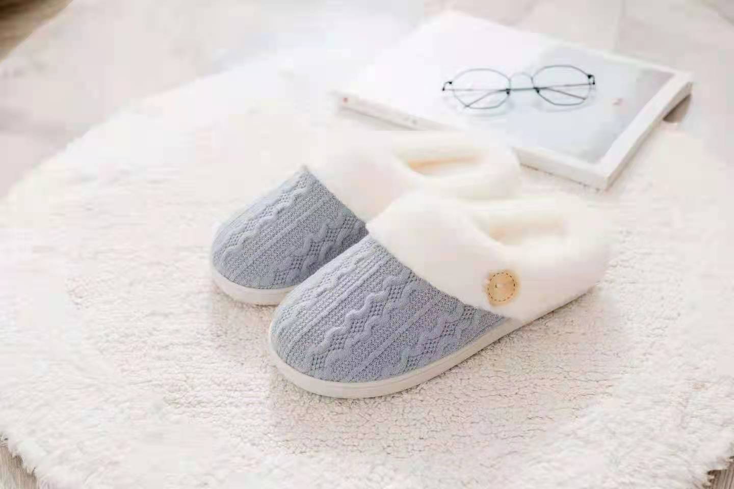 Slippers Confinement Shoes, Cotton Slippers European Size Wool Slippers