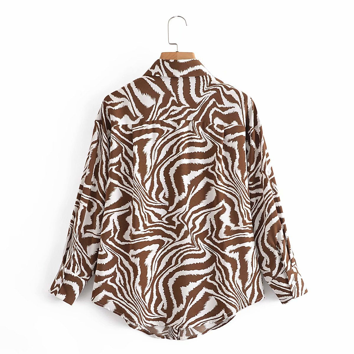 Ins Casual Loose Printed Shirt Blouse