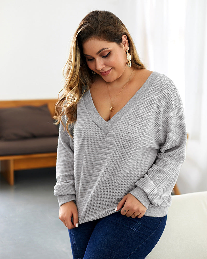 Lady Autumn Blouses Women knitted shirts