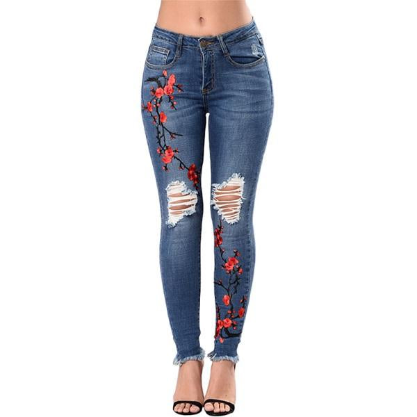 Ripped Jeans For Women 2022/2023 Women Jeans Pencil Pants Denim Jeans
