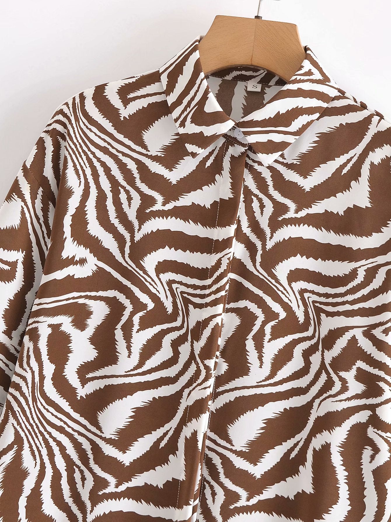 Ins Casual Loose Printed Shirt Blouse