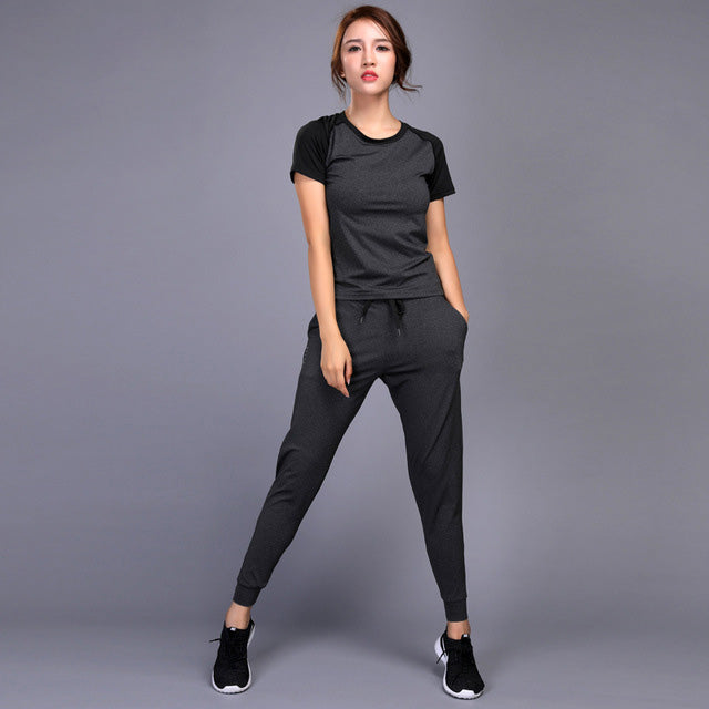 Sportswear Yoga Set Gym Workout Sports Pants Suit For Women