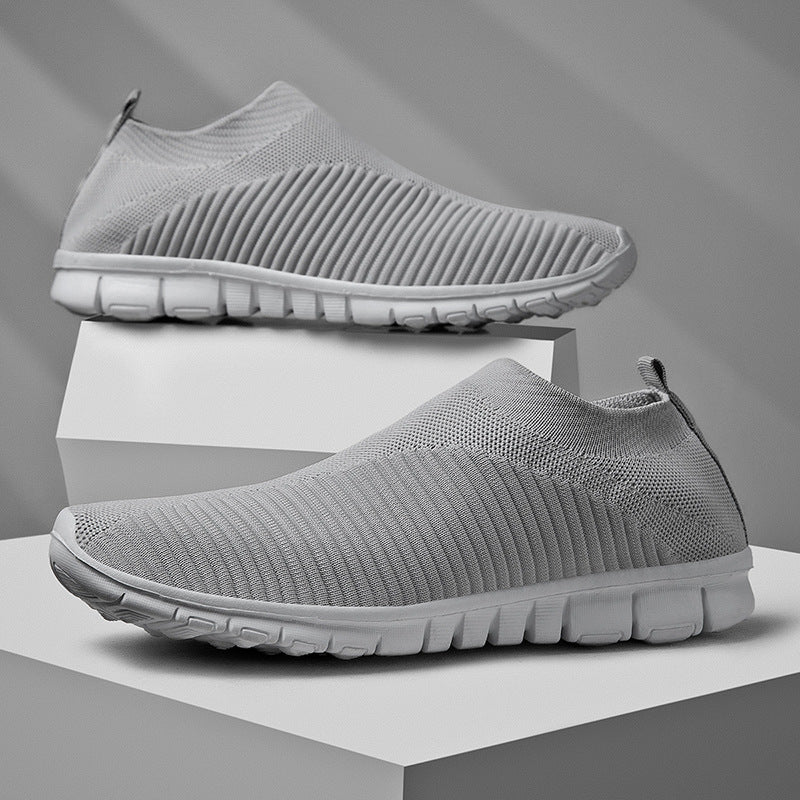 Men Walking Shoes Lightweight Breathable Sneakers 2022/2023 Summer Men Casual Shoes Large-sized Flats Slip-on Sneakers Men Shoes