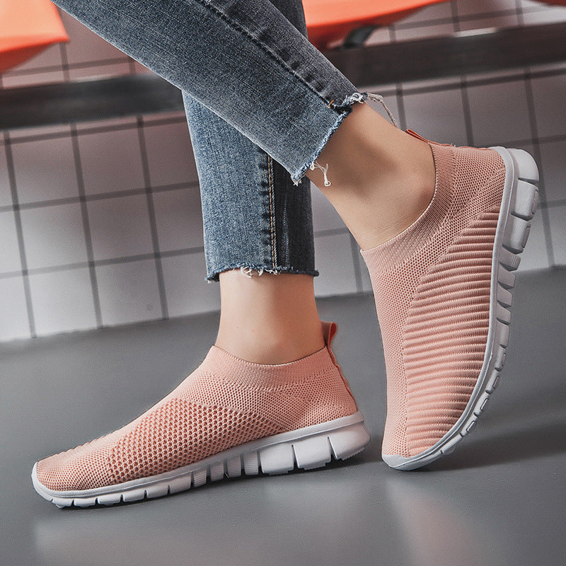 Men Walking Shoes Lightweight Breathable Sneakers 2022/2023 Summer Men Casual Shoes Large-sized Flats Slip-on Sneakers Men Shoes