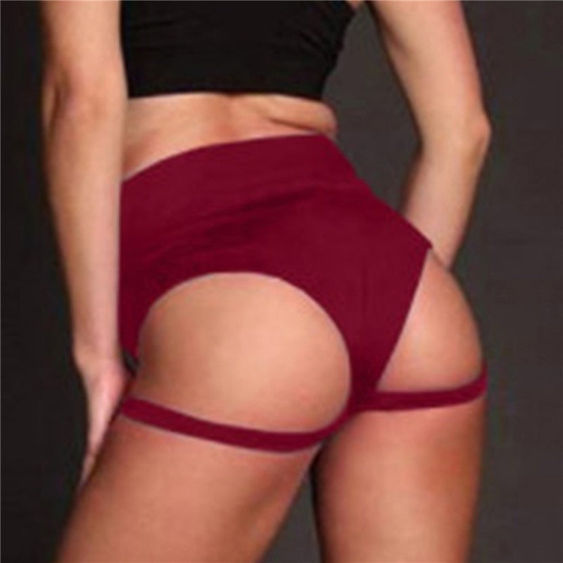 Fashion Casual Solid Color Sports Shorts Women