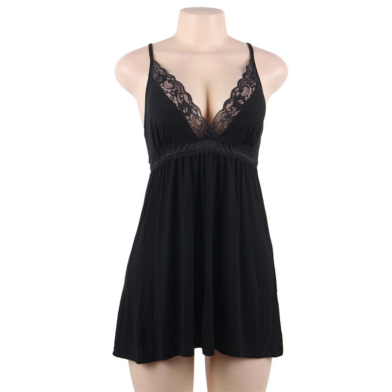 Plus size pajamas home service nightdress