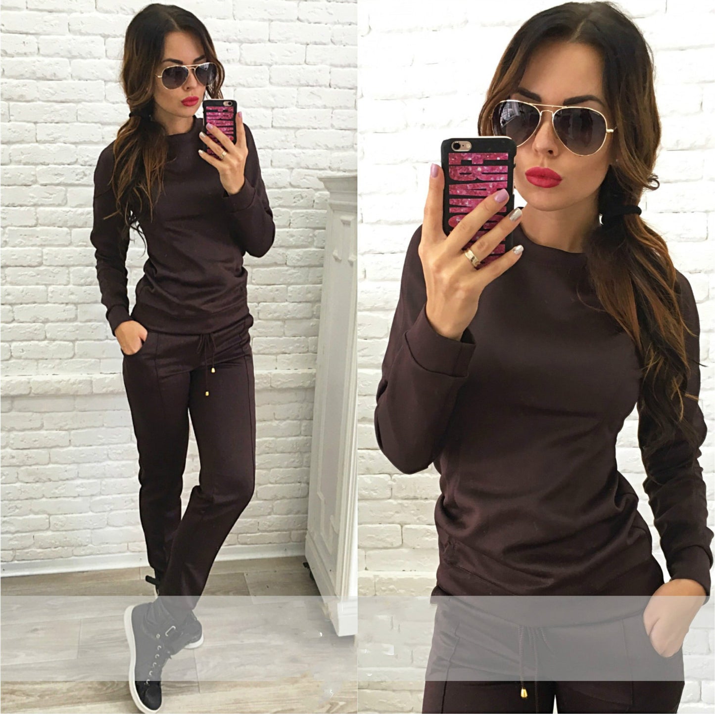 Sportswear sweater suit