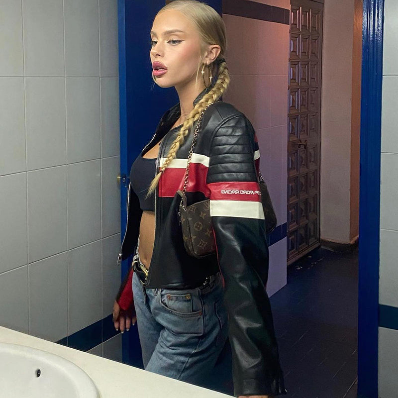 Shemoda American Retro Hot Girl Short Motorcycle