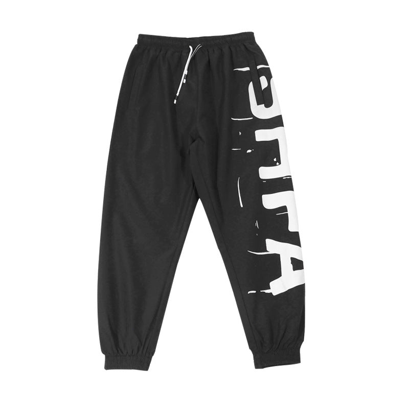 Casual Pants Men's Thin Printed Cropped Pants Harem Pants Sports Jogger Pants