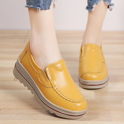 Casual Shoes Women Leather Shoes