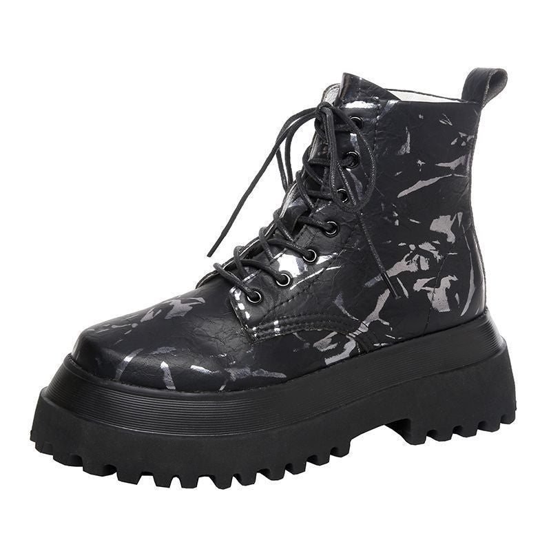 Printed high-top shoes women