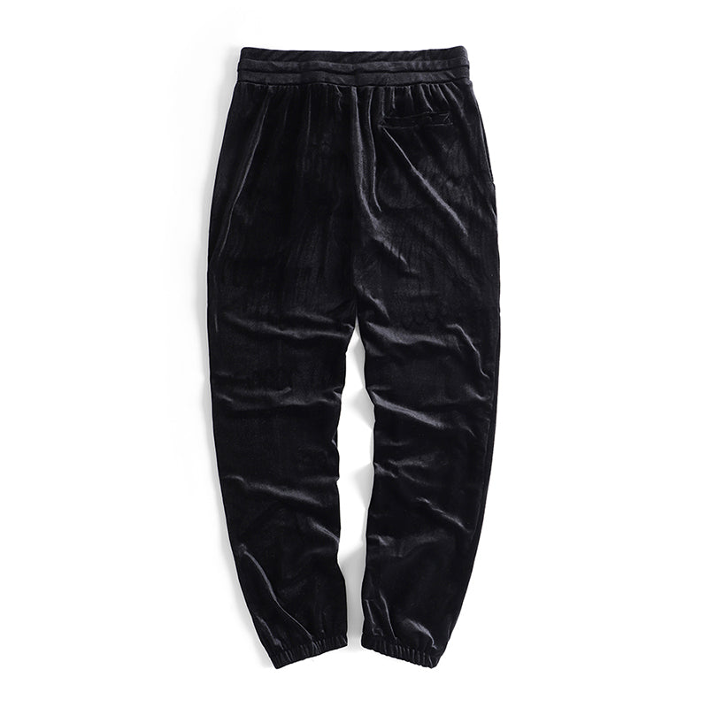 Street dance pants velvet upper body velvet casual pants high street pants pants men's pants pants sports men and women