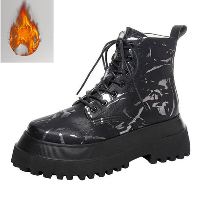 Printed high-top shoes women