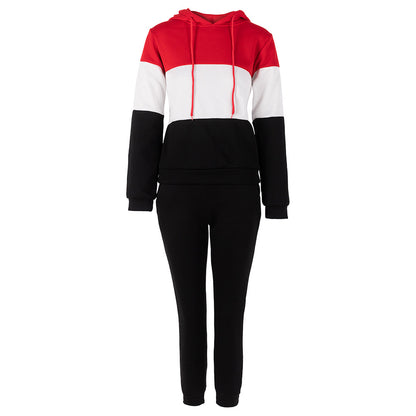 Women's Sportswear Women's Sportswear Fashion Autumn Hooded Casual Suit Tracksuit Women