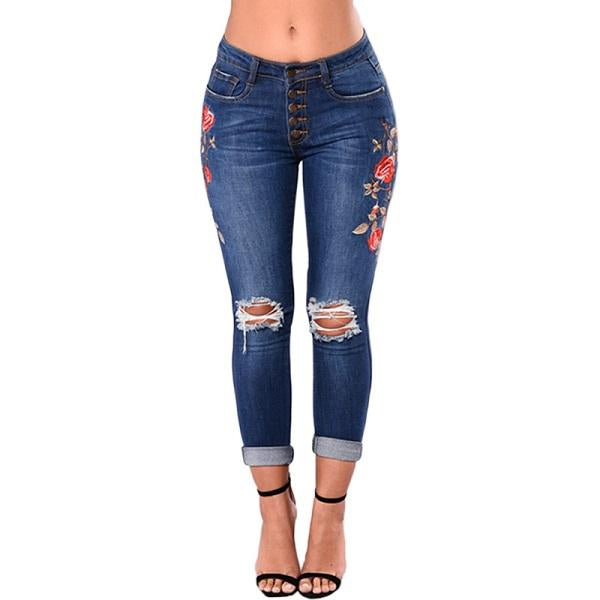 Ripped Jeans For Women 2022/2023 Women Jeans Pencil Pants Denim Jeans