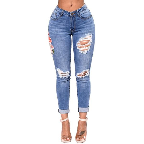 Ripped Jeans For Women 2022/2023 Women Jeans Pencil Pants Denim Jeans