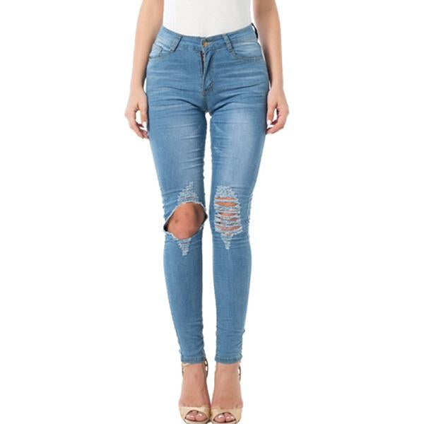 Ripped Jeans For Women 2022/2023 Women Jeans Pencil Pants Denim Jeans