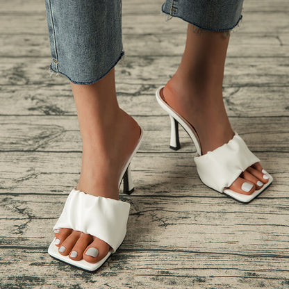 Stiletto Heels And Sandals Fashion Color Outside Wearing Slippers For Women