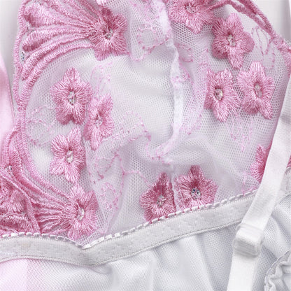 Sexy Lace Embroidery Sequin Sexy Lingerie Women