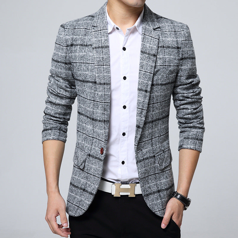 Factory Autumn And Winter New Men'S Casual Suit Jacket Korean Style Slim Small Suit Men'S Small Suit Men