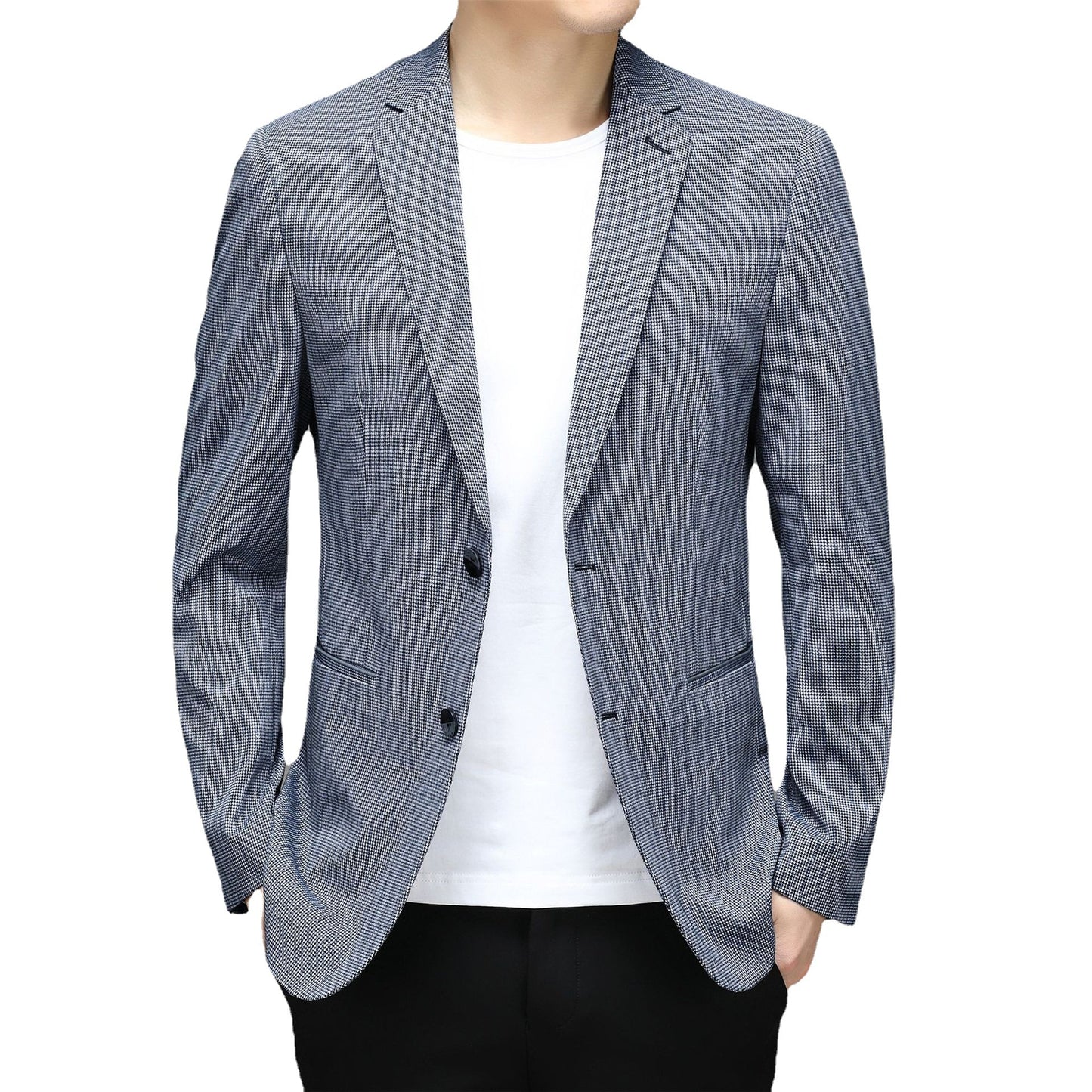 2022/2023 Spring New Suit Men''S Korean Plaid Non Iron Casual Small Suit Coat Fashion Men''S Wholesale