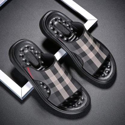 Men Summer Home Flat Sandals Anti-Slip Slippers