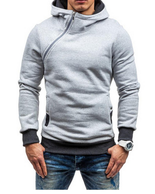 2022/2023 Brand Hoodie Oblique Zipper Solid Color Hoodies Men Fashion Tracksuit Male Sweatshirt Hoody Mens