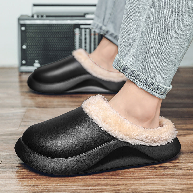 New Fall Winter Men Home Leisure Waterproof Cotton Slippers