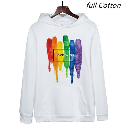 Men's Pride Lgbt Cotton Fleece Hoodies Sweatshirts 2022/2023 Man Love Wins Sweatshirts Hoodies Comics Hoodie