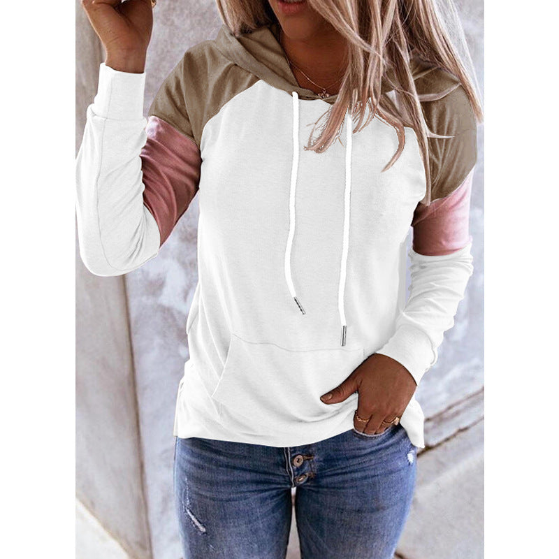 Loose colored women's hoodies