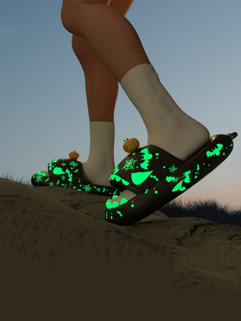 Men Wear Ins Platform Tidal Couple Home Luminous Slippers