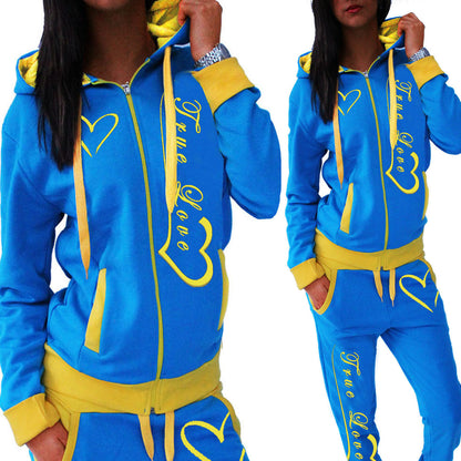 Casual knit sportswear suit