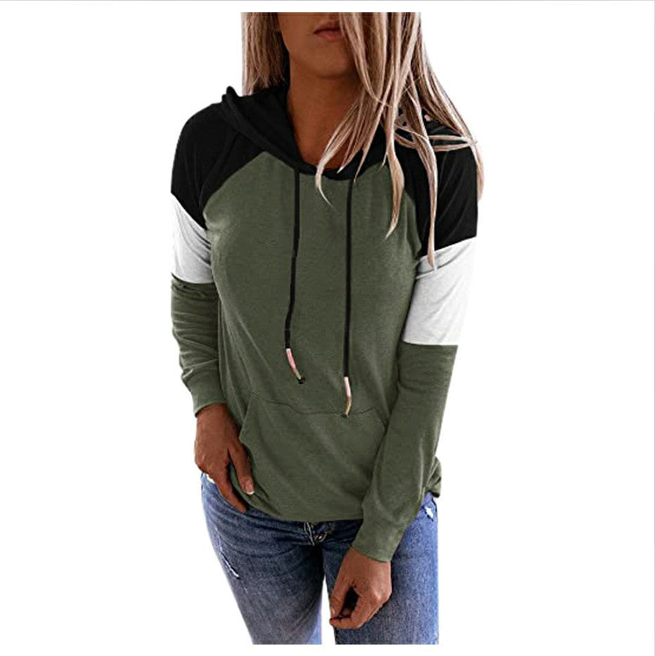 Loose colored women's hoodies