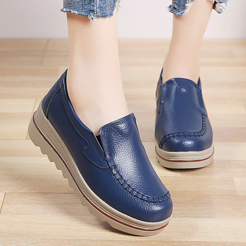 Casual Shoes Women Leather Shoes