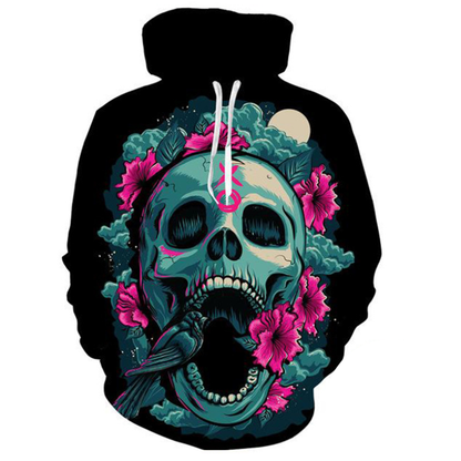 Printed Hoodies, Custom design, Skull Printed Hoodies