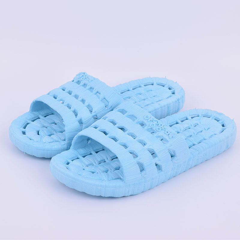 Bathroom slippers summer leakproof indoor anti skid men couple thick soft bottom plastic PVC cool slippers