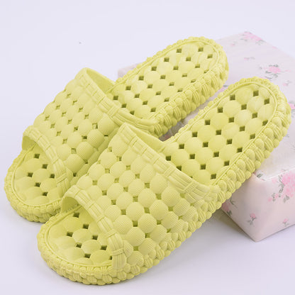 Bathroom slippers summer leakproof indoor anti skid men couple thick soft bottom plastic PVC cool slippers