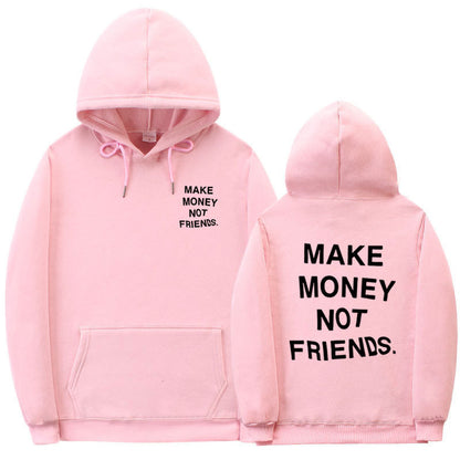 Letter printed Hoodie men's and women's fleece hoodies