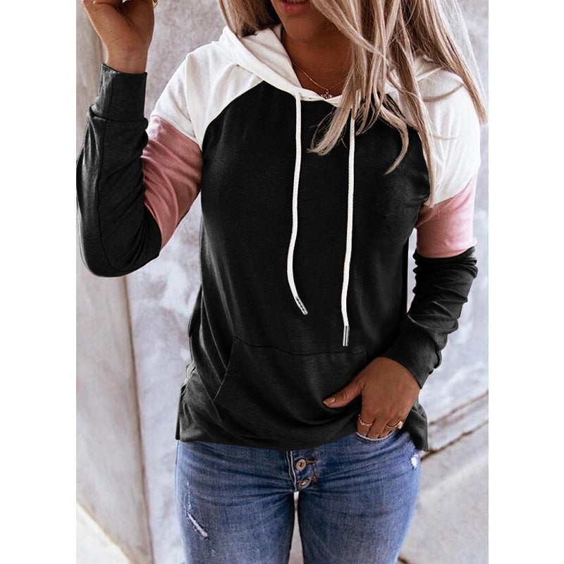 Loose colored women's hoodies