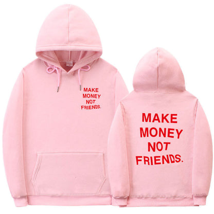 Letter printed Hoodie men's and women's fleece hoodies