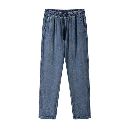Smiley print jeans for men