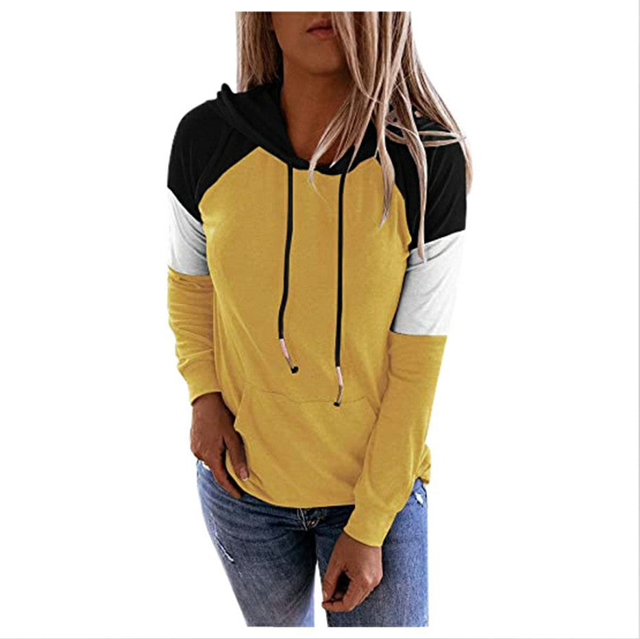 Loose colored women's hoodies