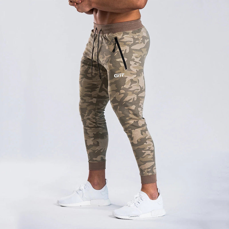 GITF Camouflage Quick drying jogging pants men Sport Pencil Pants Men Bodybuilding Joggers Gym Trousers Running Pants Men