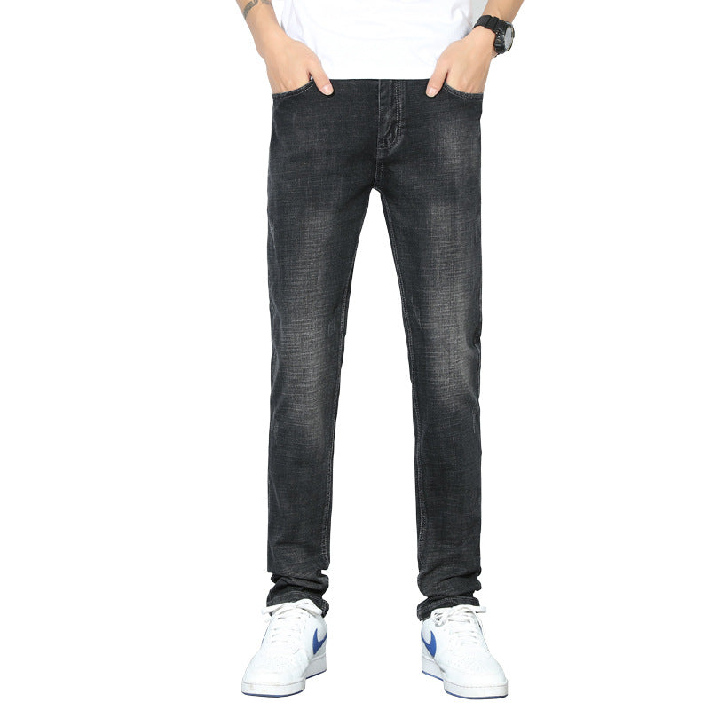 Men Jeans Slim Fit Pants Casual