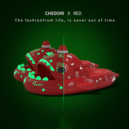 Men Wear Ins Platform Tidal Couple Home Luminous Slippers