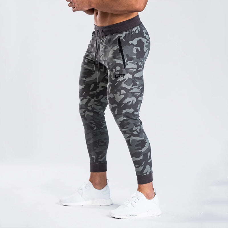 GITF Camouflage Quick drying jogging pants men Sport Pencil Pants Men Bodybuilding Joggers Gym Trousers Running Pants Men