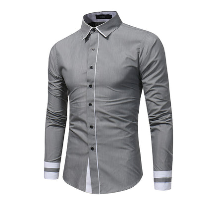 Men Long-Sleeves Business Shirt