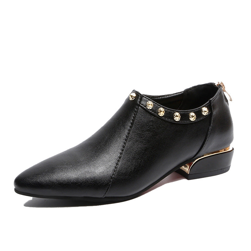 New Style Pointed Rivet Fashion Casual Single Shoes Women