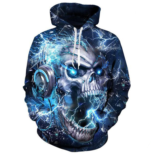 Printed Hoodies, Custom design, Skull Printed Hoodies