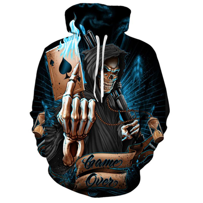 Printed Hoodies, Custom design, Skull Printed Hoodies